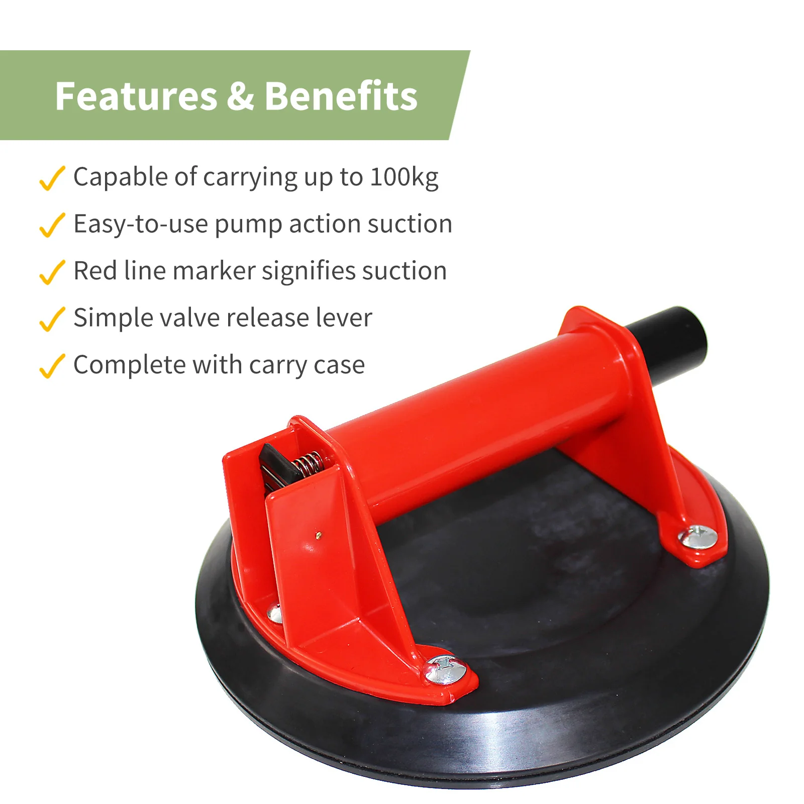 Xpert 8" Vacuum Glass Suction Lifter - Image 6