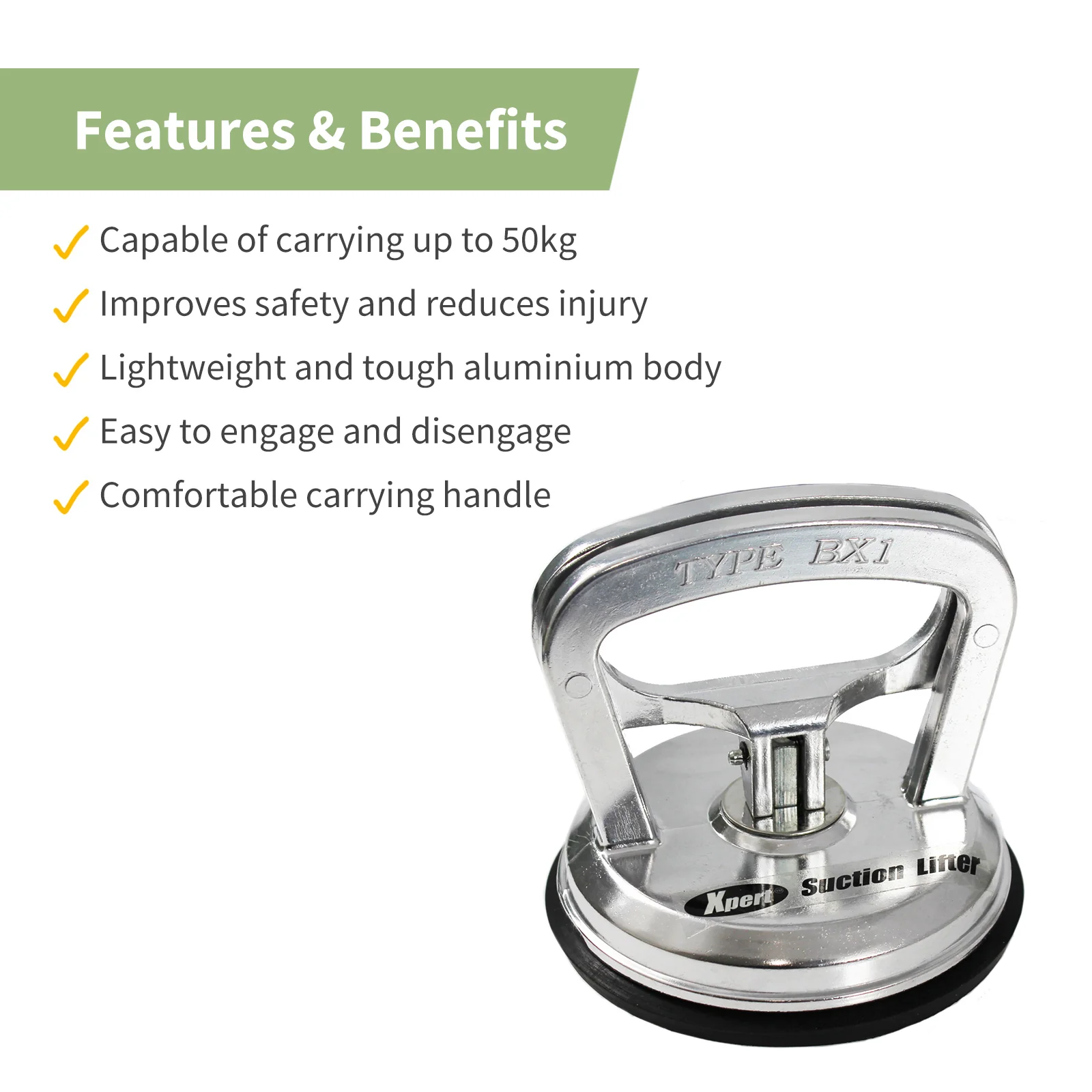Xpert Single Cup Glass Suction Lifter - Image 7