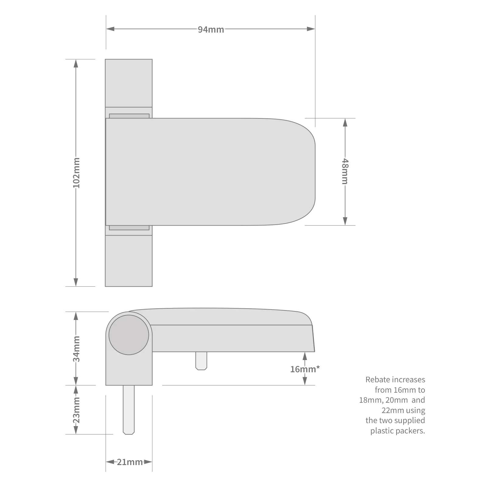 Yale 3D Flag Door Hinge - Image 5