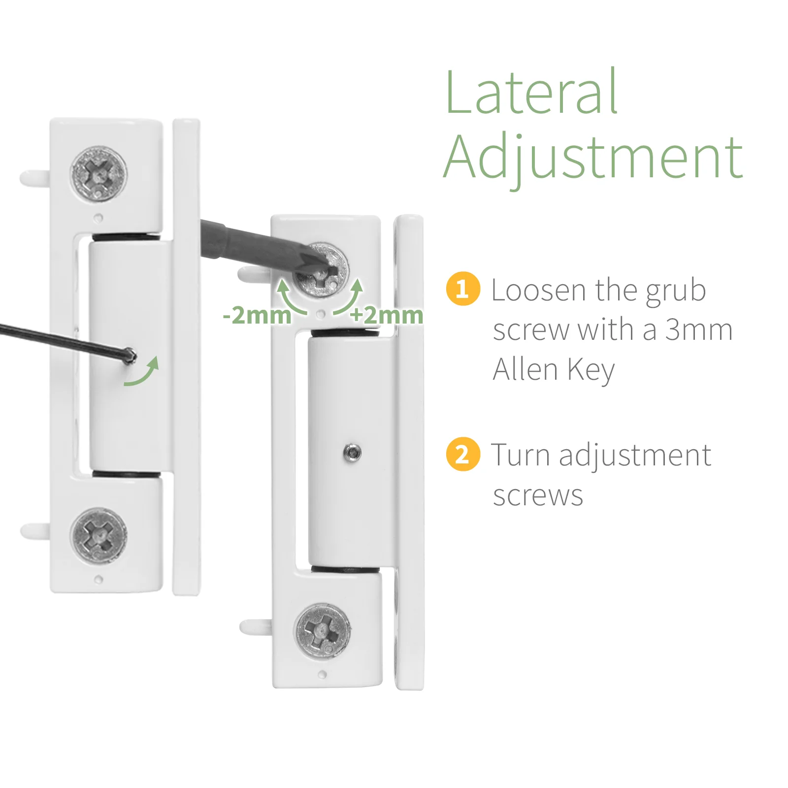 Yale Neon uPVC Door Butt Hinge - Image 3