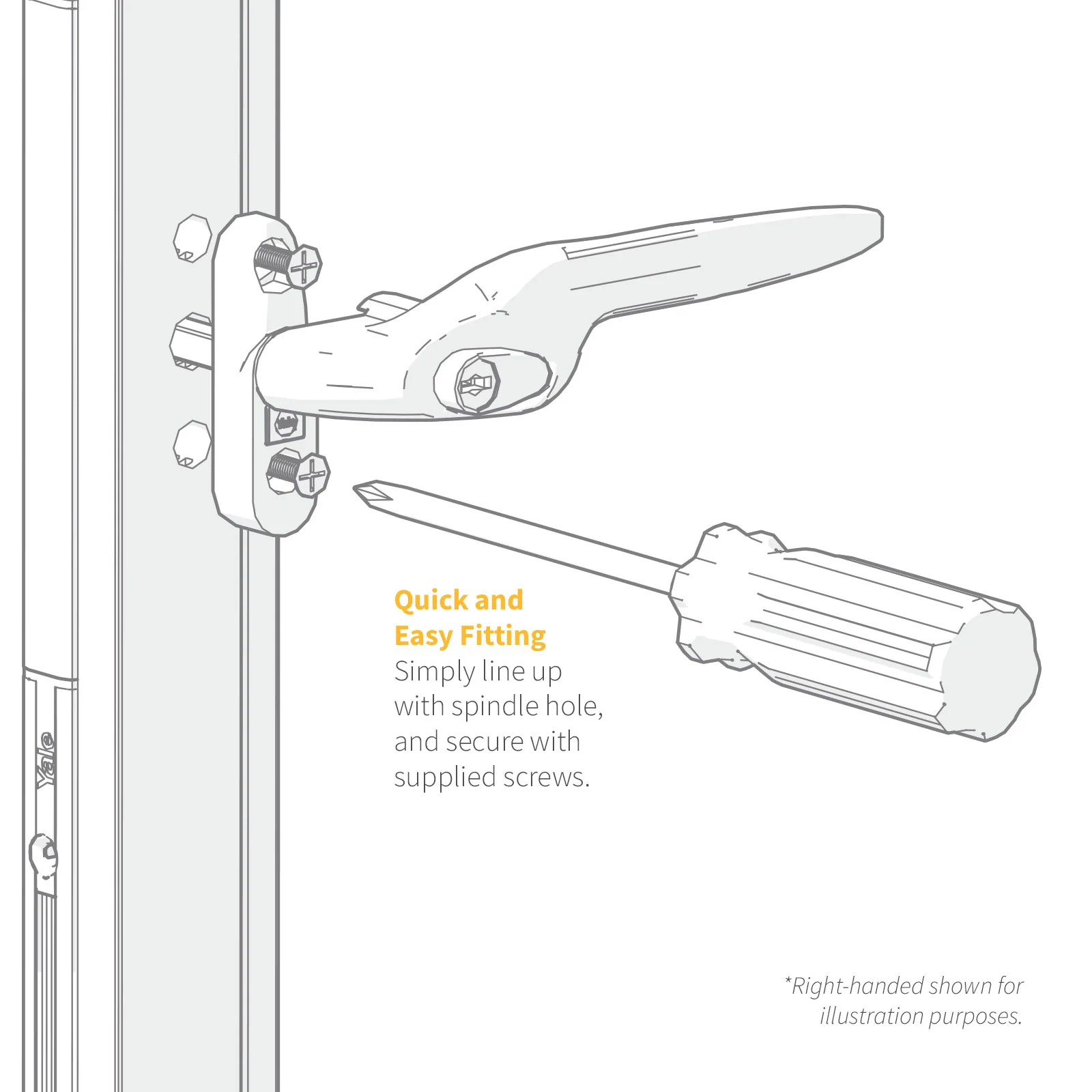 Yale Quartus Inline Window Handle - Image 5