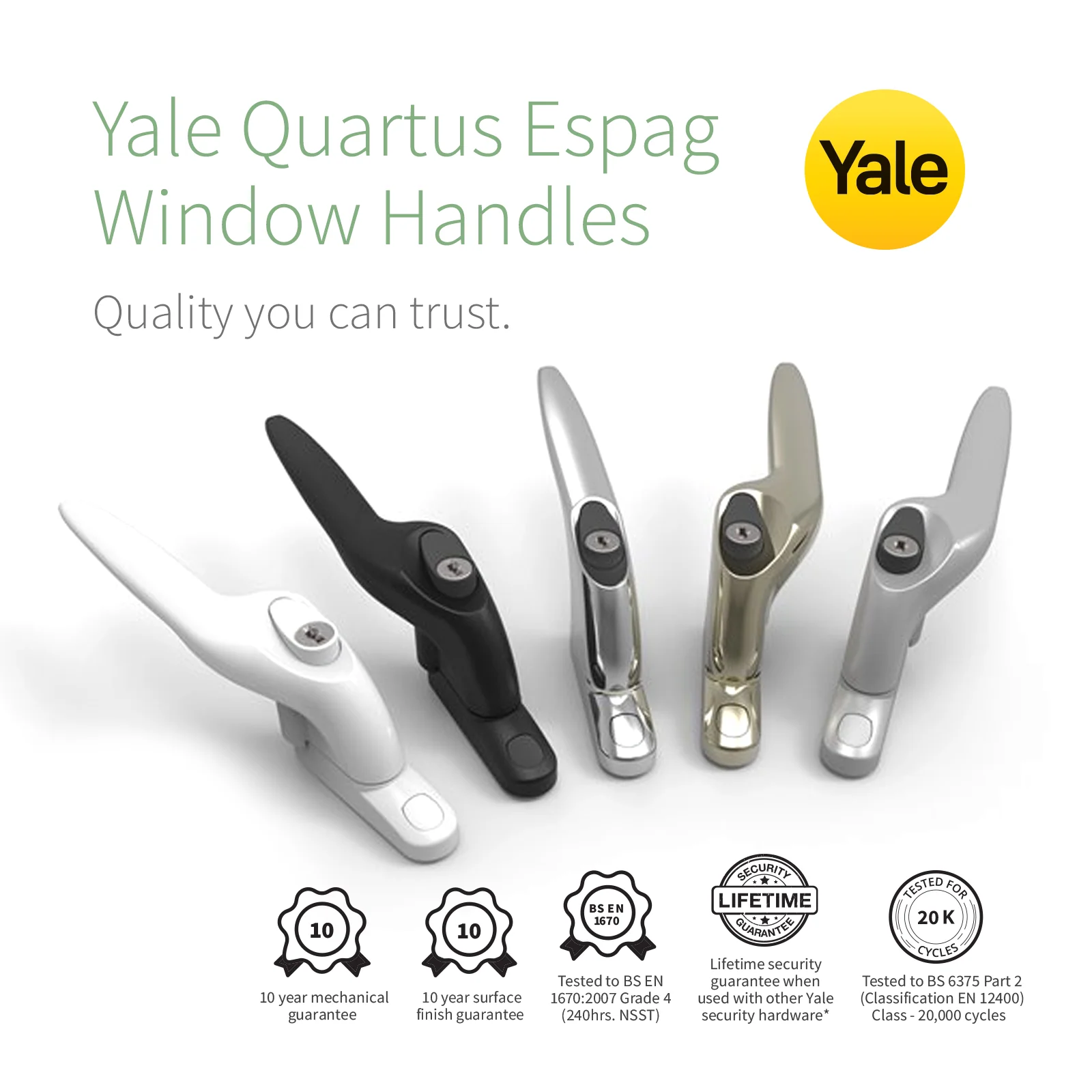 Yale Quartus Inline Window Handle - Image 6