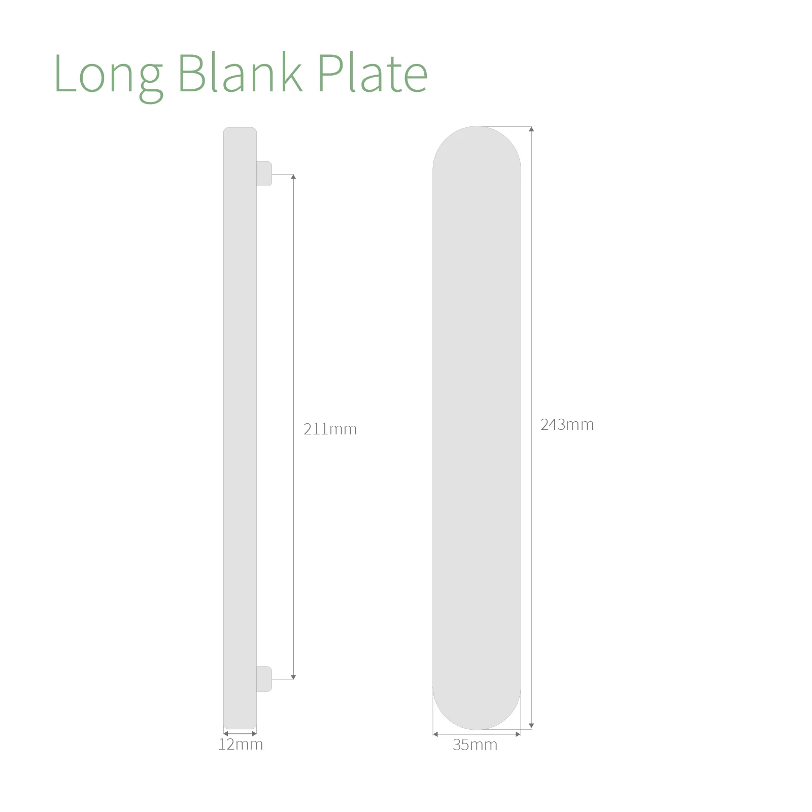 Yale Sparta Lever Handle Blank Plate - Image 3